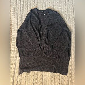 Free People Oversized sweater, black multi-color blend, size XS